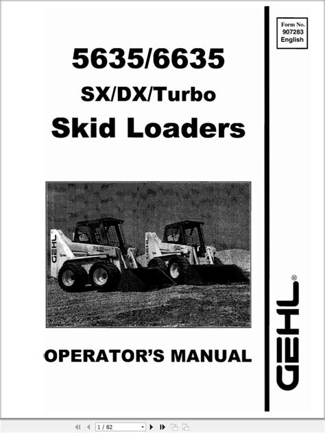 gehl 6635 skid steer repair manual|gehl 6635 specs.